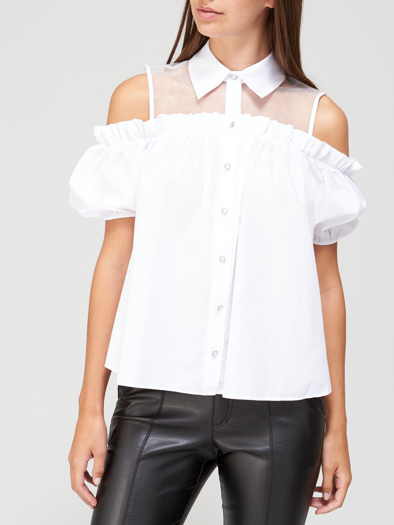 frill neck blouse uk