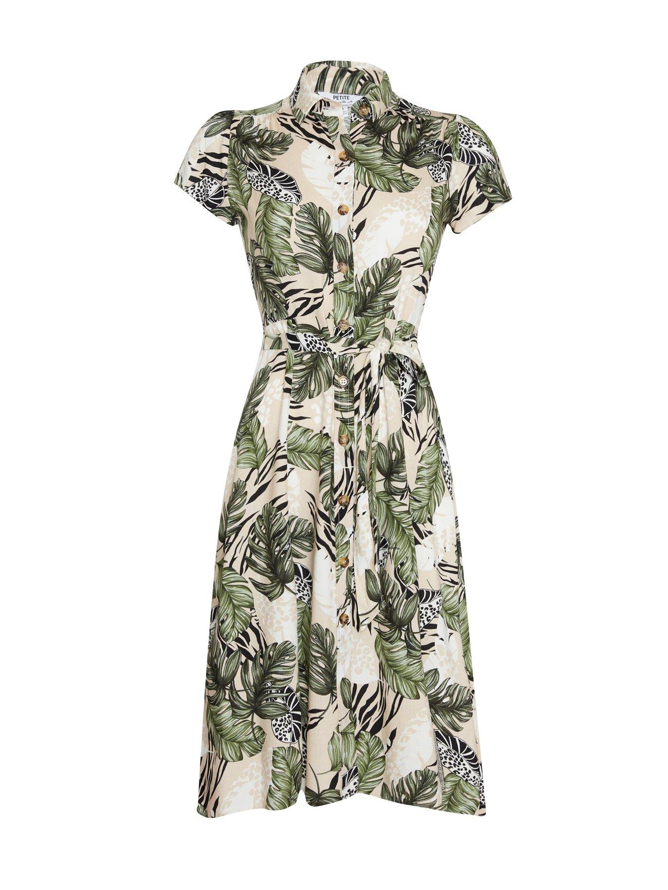 dorothy perkins green shirt dress