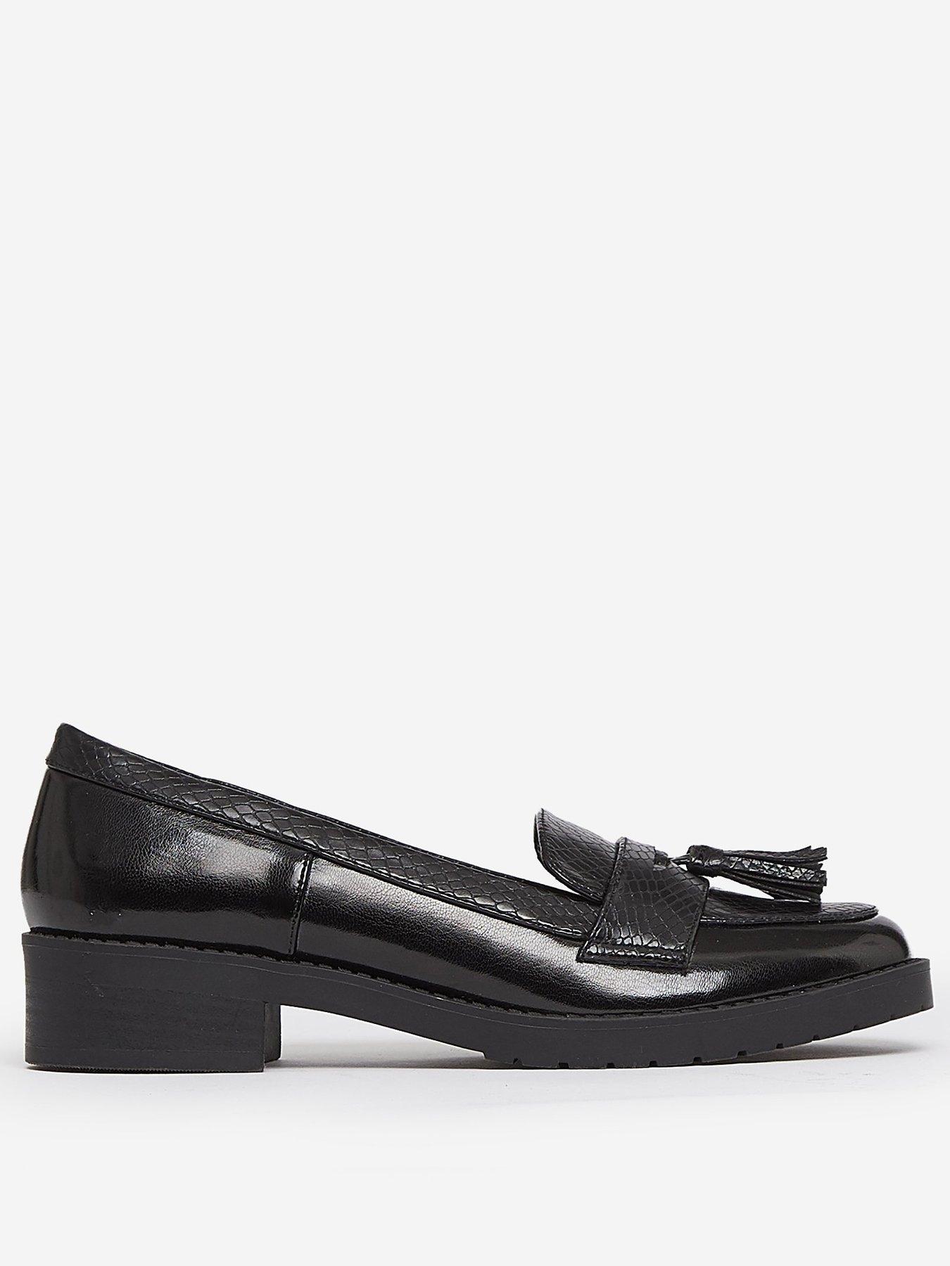 dorothy perkins black loafers