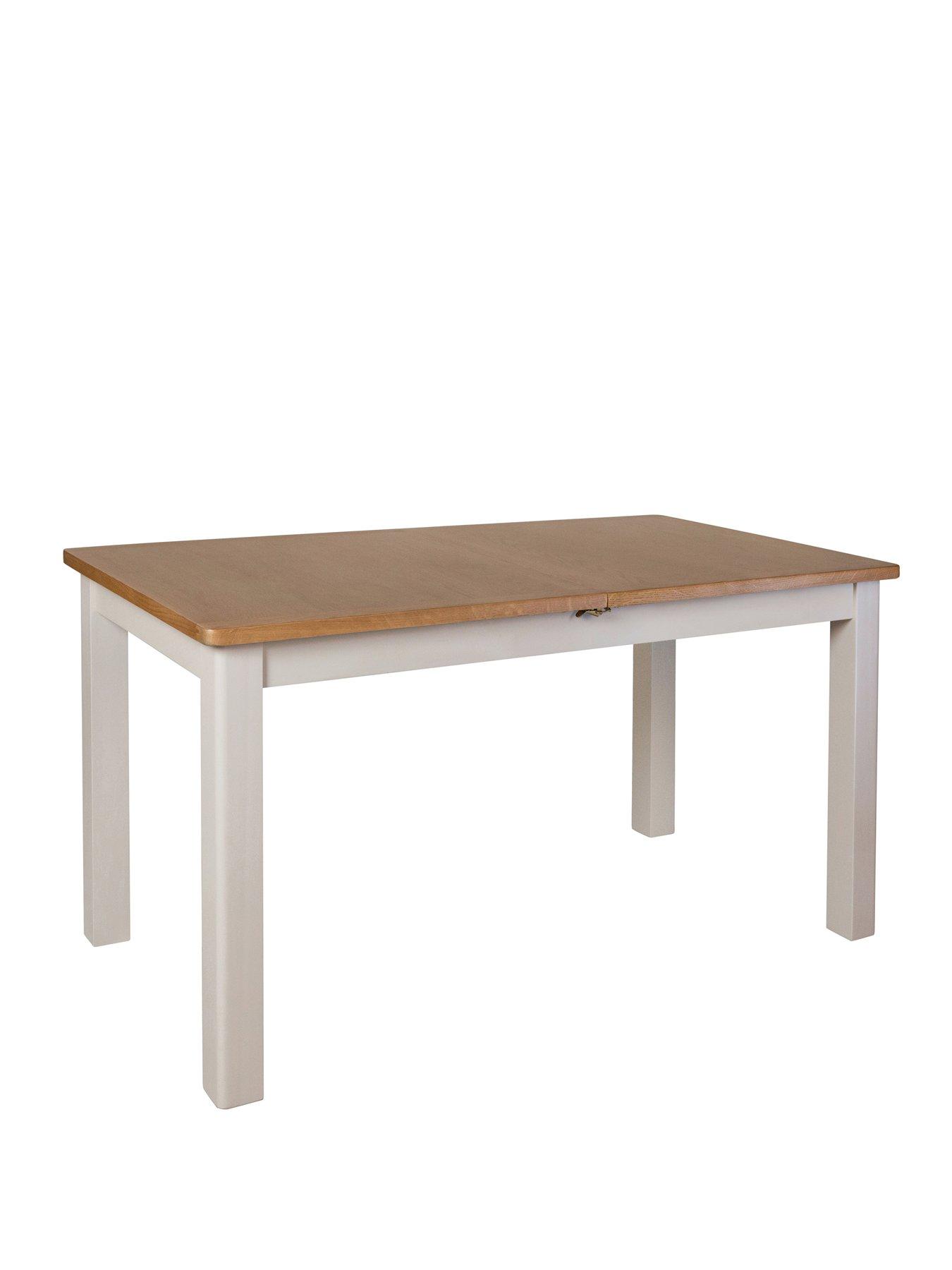 KInteriors Fontana Part Assembled Solid Wood 120160 cm Extending