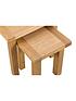  image of k-interiors-alana-part-assembled-solid-woodnbspnest-of-2-tables