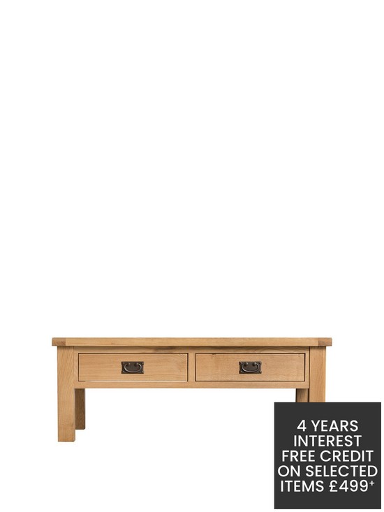 front image of k-interiors-alana-part-assembled-solid-wood-large-coffee-table