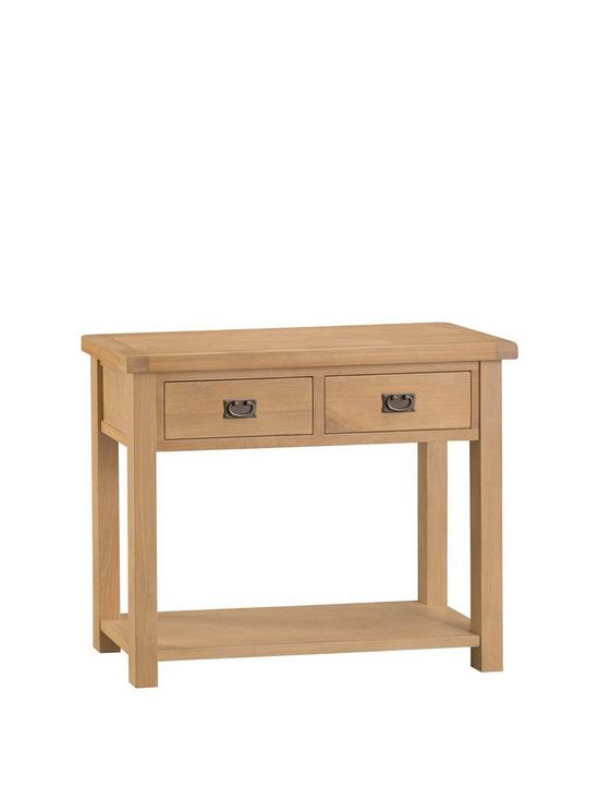 front image of k-interiors-alana-part-assembled-solid-woodnbspconsole-table