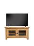  image of k-interiors-alana-ready-assembled-solid-woodnbsptv-unit-with-glass-doors-fits-up-to-46-inch-tv