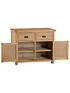  image of k-interiors-alana-ready-assembled-solid-woodnbsp2-door-2-drawer-sideboard