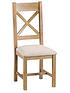  image of k-interiors-alana-part-assembled-solid-wood-125-175-cmnbspextendingnbspdining-table-nbsp4-fabric-chairs