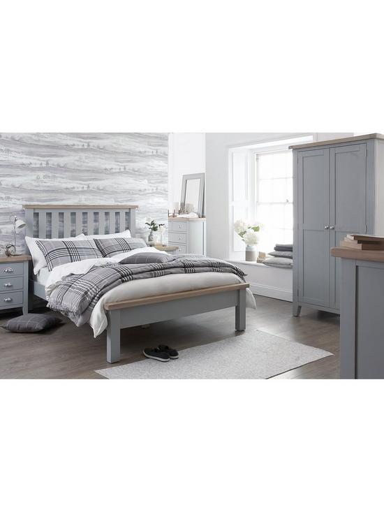 stillFront image of k-interiors-harrow-ready-assembled-solid-woodnbsp3-drawer-bedside-chest