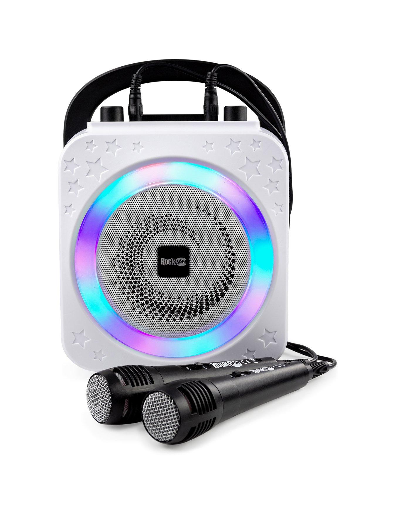 speaker with two microphones