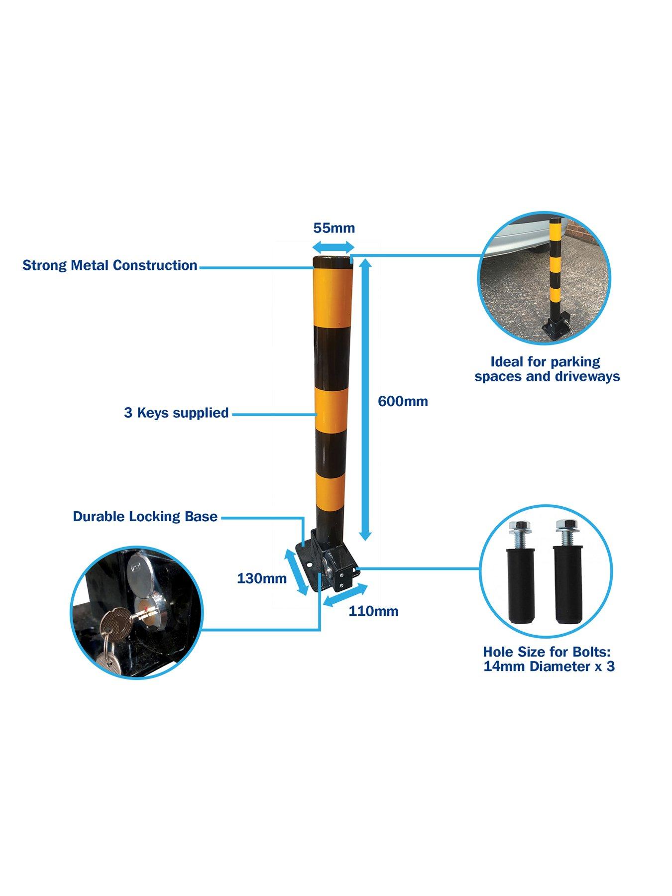  image of streetwize-accessories-folding-parking-post-round
