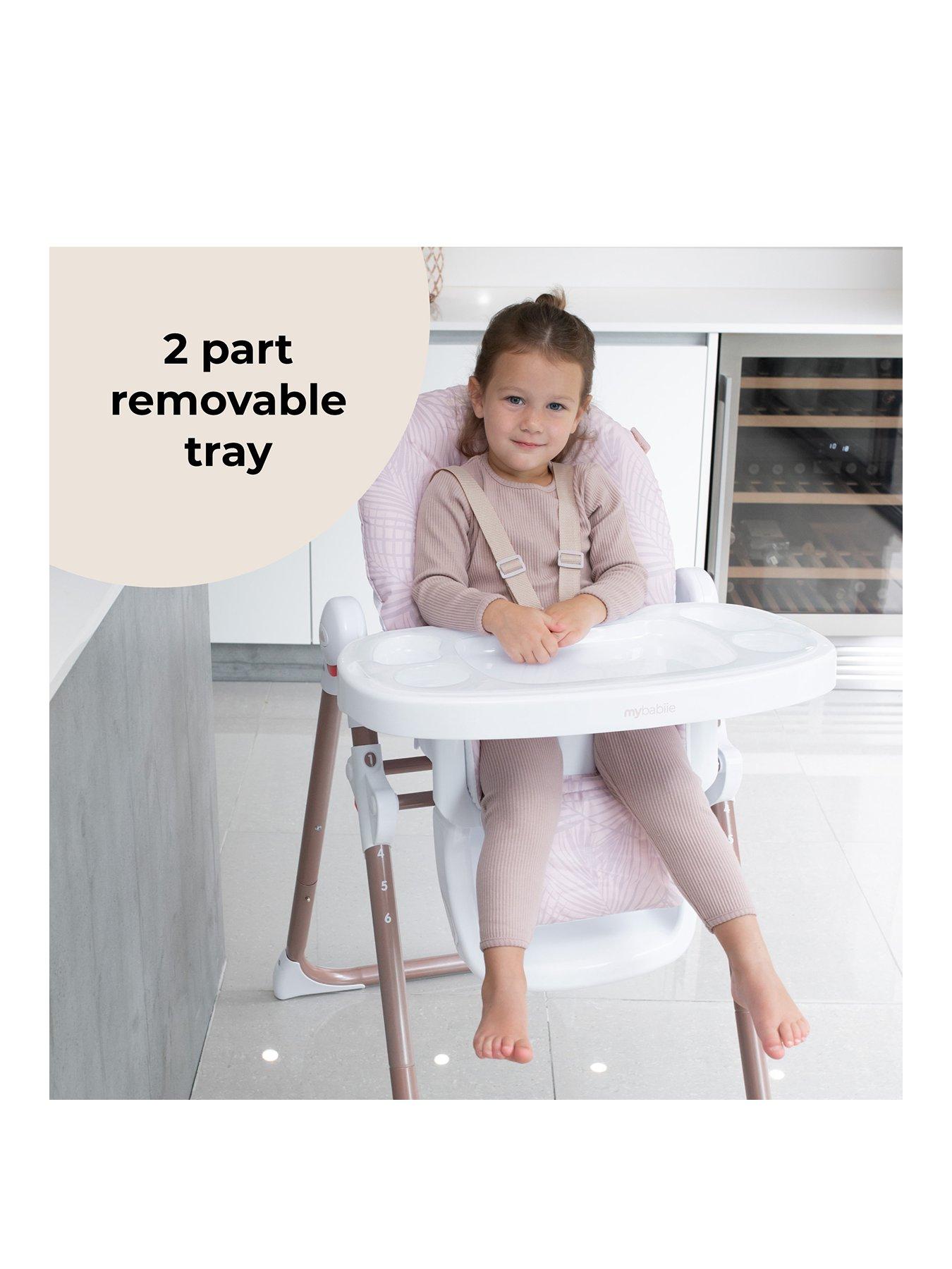 Image 2 of 8 of My Babiie MBHC8 Premium Highchair - Rose Gold Blush Tropical