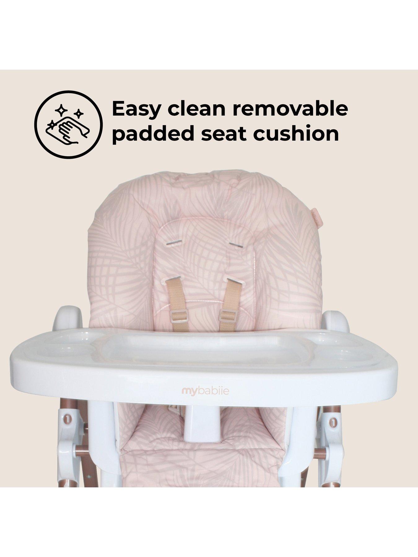 Image 7 of 8 of My Babiie MBHC8 Premium Highchair - Rose Gold Blush Tropical