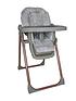  image of my-babiie-samantha-faiers-rose-gold-grey-tropical-premium-highchair