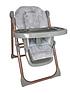  image of my-babiie-samantha-faiers-rose-gold-grey-tropical-premium-highchair