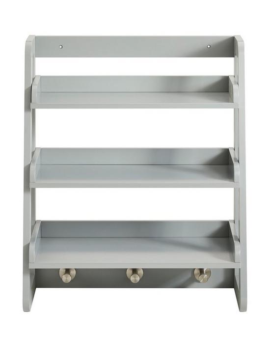 front image of lloyd-pascal-portland-wall-mounted-shelving-with-hooksnbsp--grey