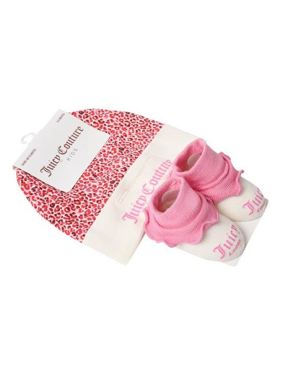 back image of juicy-couture-baby-girls-hat-and-socks-gift-set-pink