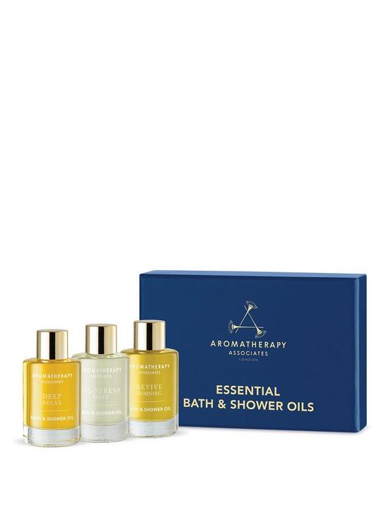 front image of aromatherapy-associates-essential-bath-amp-shower-oils-relax-de-stress-revive