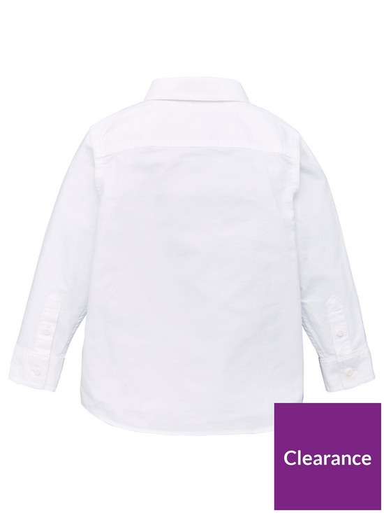 back image of lacoste-boys-classic-oxford-shirt-white