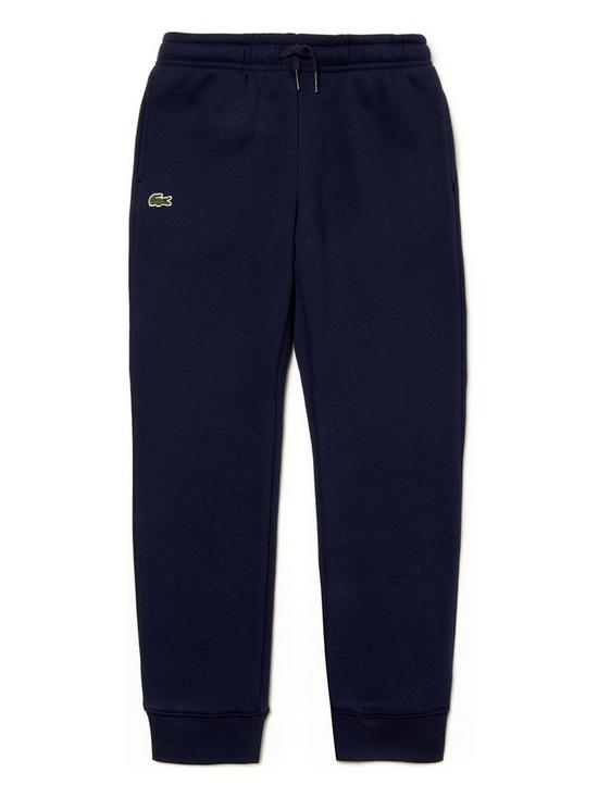 front image of lacoste-sports-boys-classic-jogger-navy
