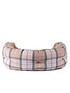  image of barbour-petsnbsppink-tartan-luxury-dog-bed
