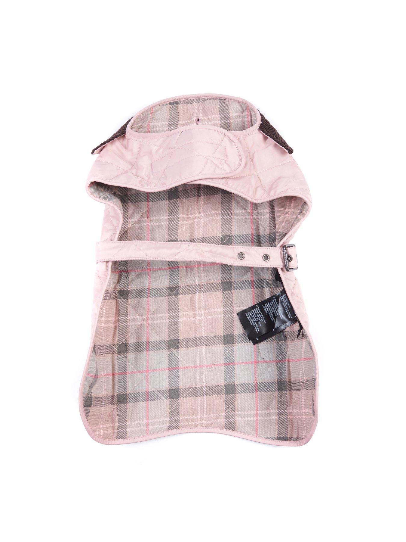 pink dog barbour coat