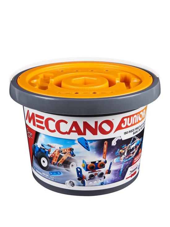 front image of meccano-jr-open-ended-bucket