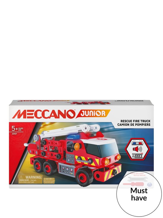 front image of meccano-jr-fire-truck