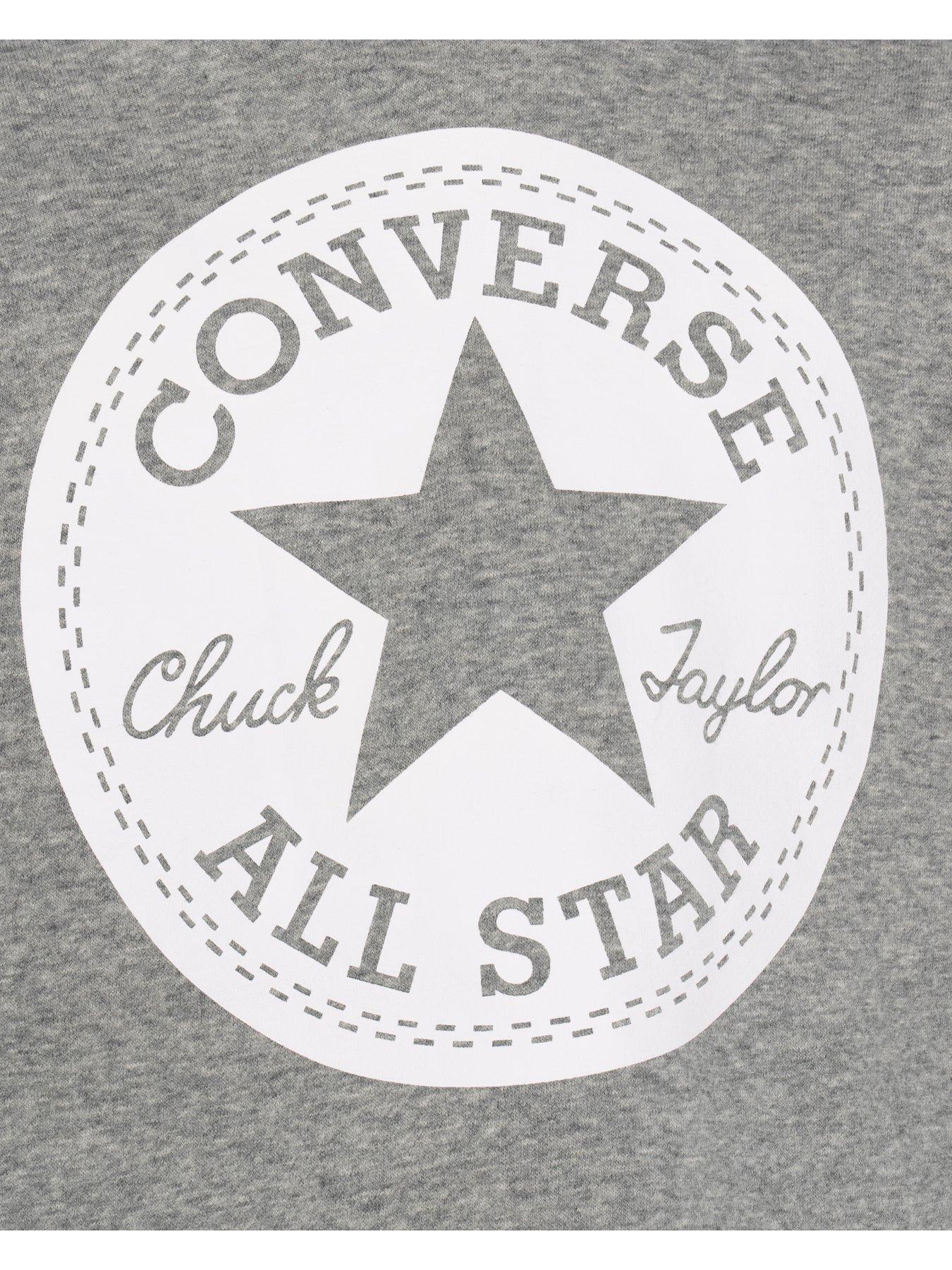 Image 3 of 3 of Converse Older Girls Chuck Patch Boxy Hoody - Grey