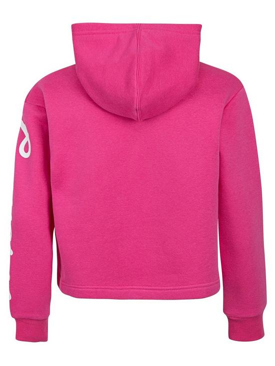 back image of converse-older-girls-chuck-patch-boxy-hoody-pink