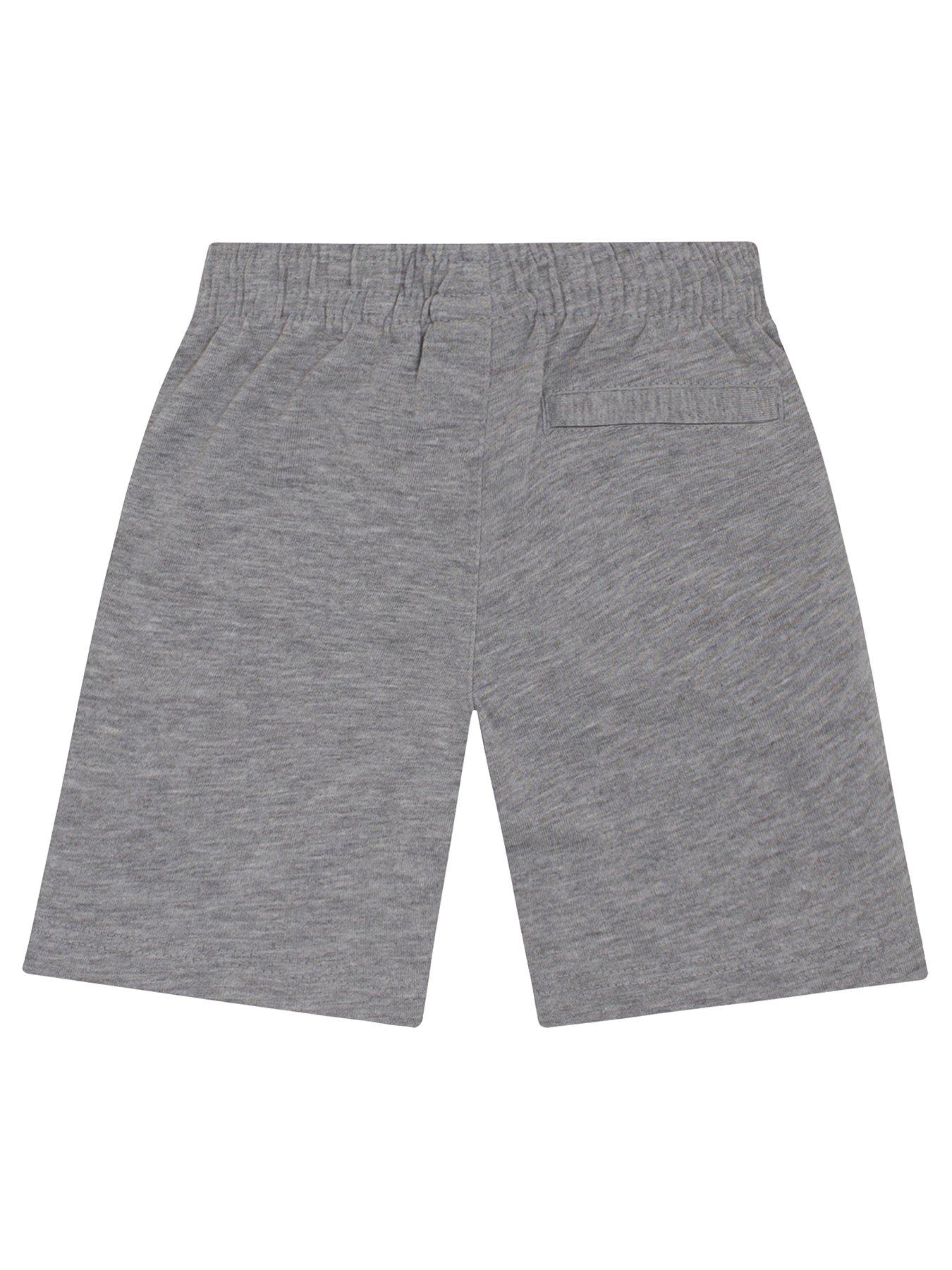 back image of nike-younger-boys-club-jersey-short-grey