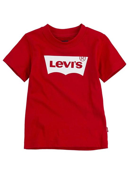 front image of levis-boys-short-sleeve-batwing-t-shirt