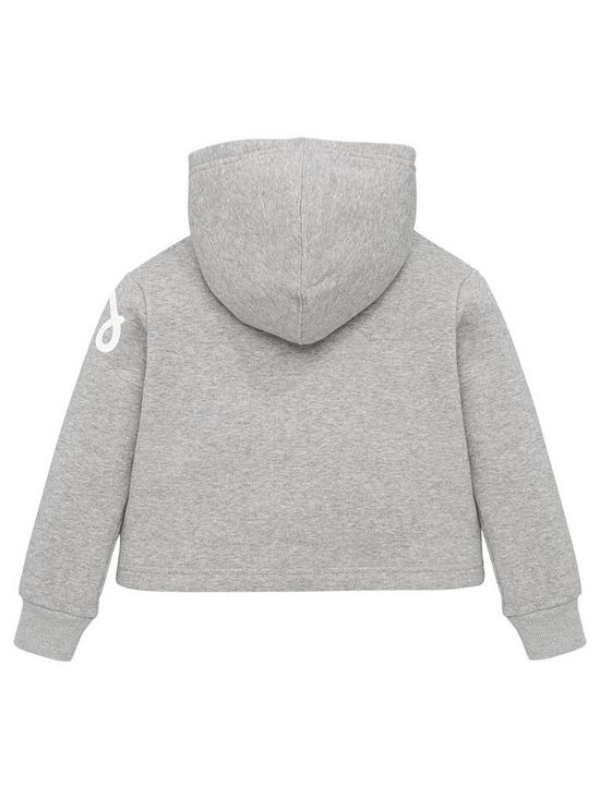 back image of converse-younger-girls-chuck-patch-cropped-hoodie-grey
