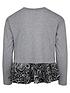  image of converse-younger-girl-two-piecenbsppython-peplum-top-grey
