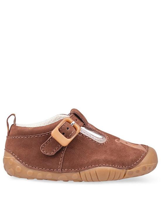 front image of start-rite-cuddle-pre-walker-shoes-brown