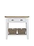  image of k-interiors-harrow-part-assembled-solid-woodnbspconsole-table-whiteoak