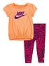  image of nike-younger-girls-2-piecenbsptunic-top-and-leggingsnbspset-purple