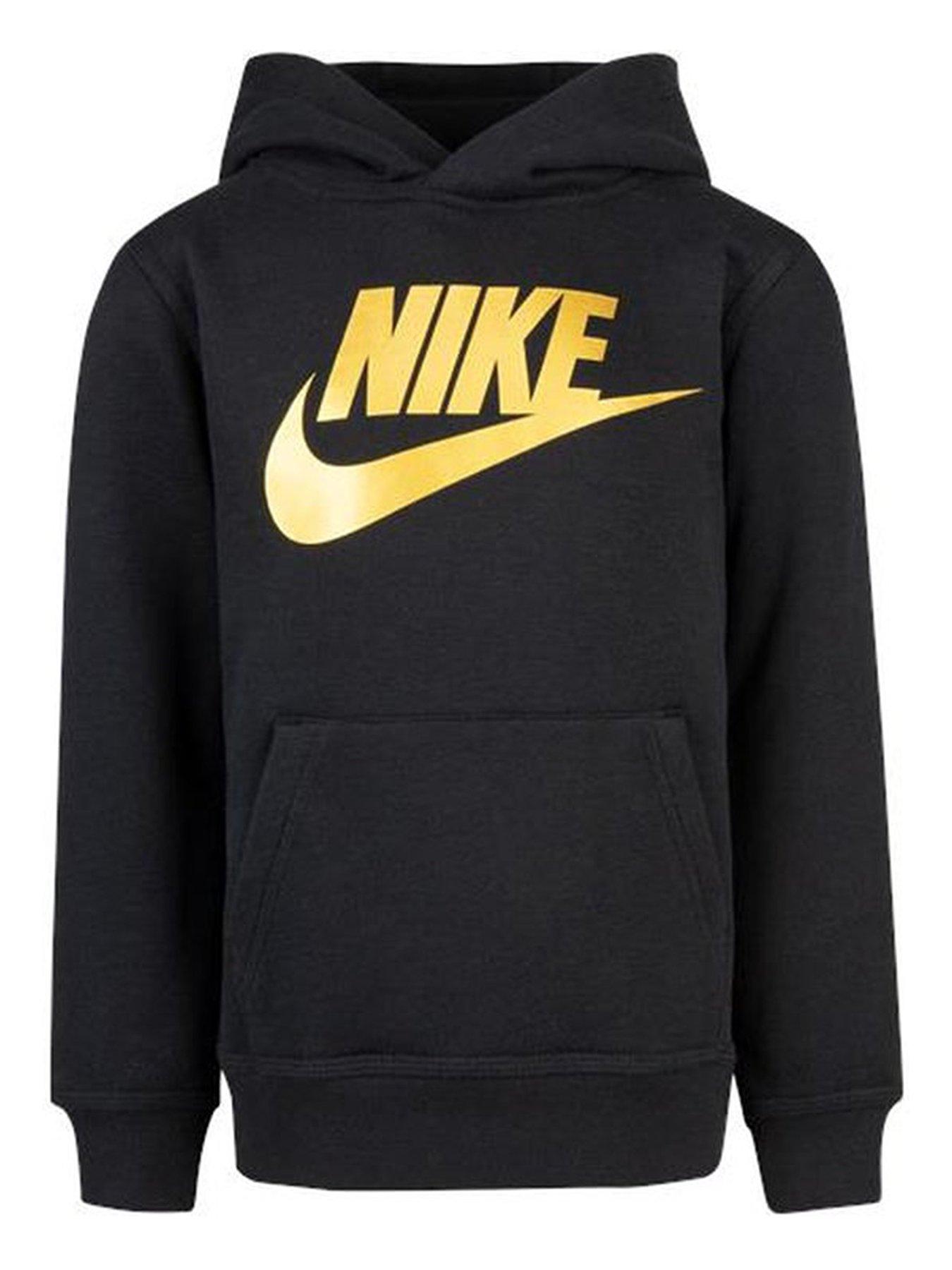 Nike black best sale metallic hoodie