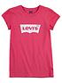  image of levis-girls-short-sleeve-batwing-t-shirt-pink