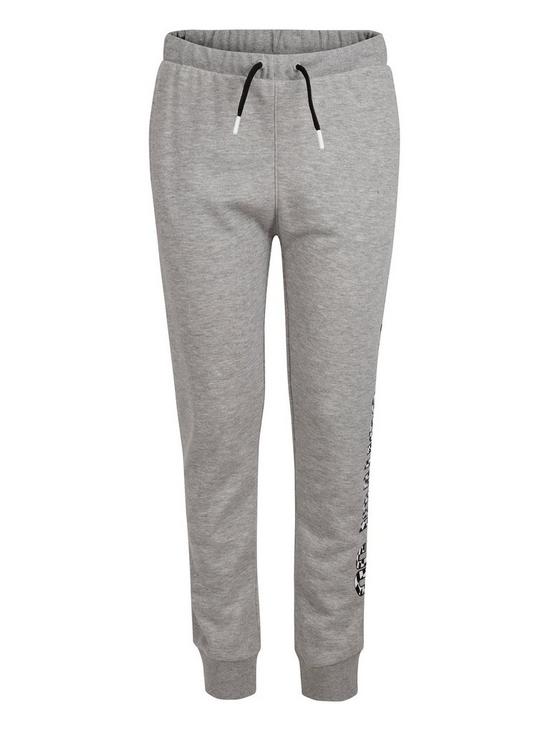 front image of converse-younger-boys-logo-joggers-grey