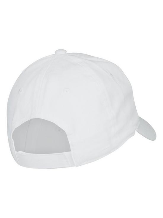 back image of converse-younger-chuck-patch-curved-brim-cap-white