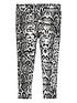  image of converse-younger-girls-python-print-high-rise-legging-grey