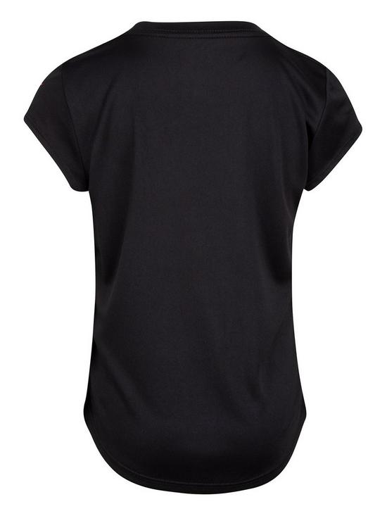 back image of nike-younger-girls-short-sleeve-graphic-t-shirt-black