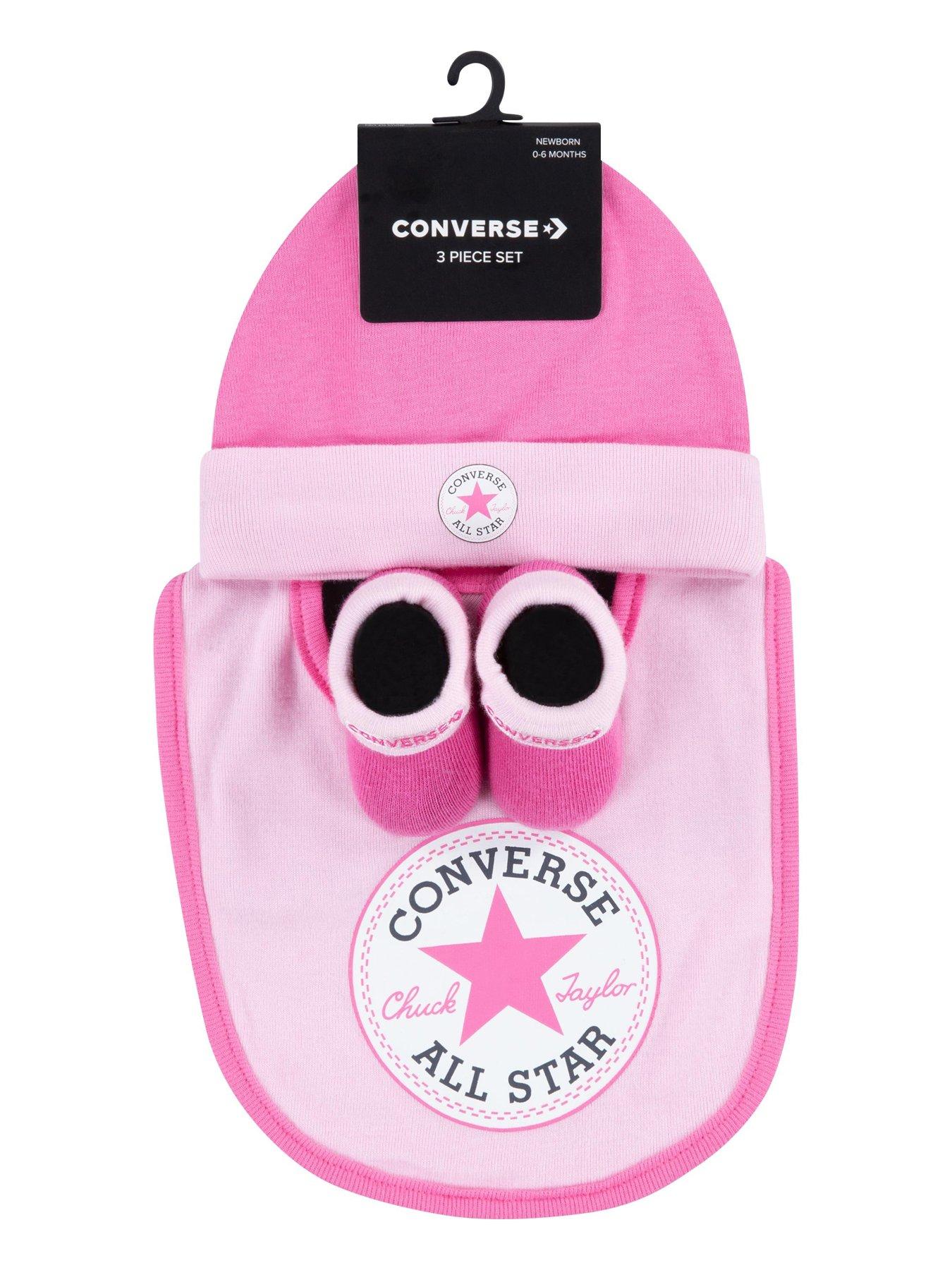 Converse baby booties shop and hat set