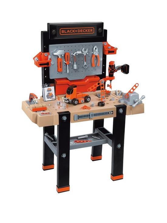 front image of smoby-black-amp-decker-kids-ultimate-workbench-with-95-accessories
