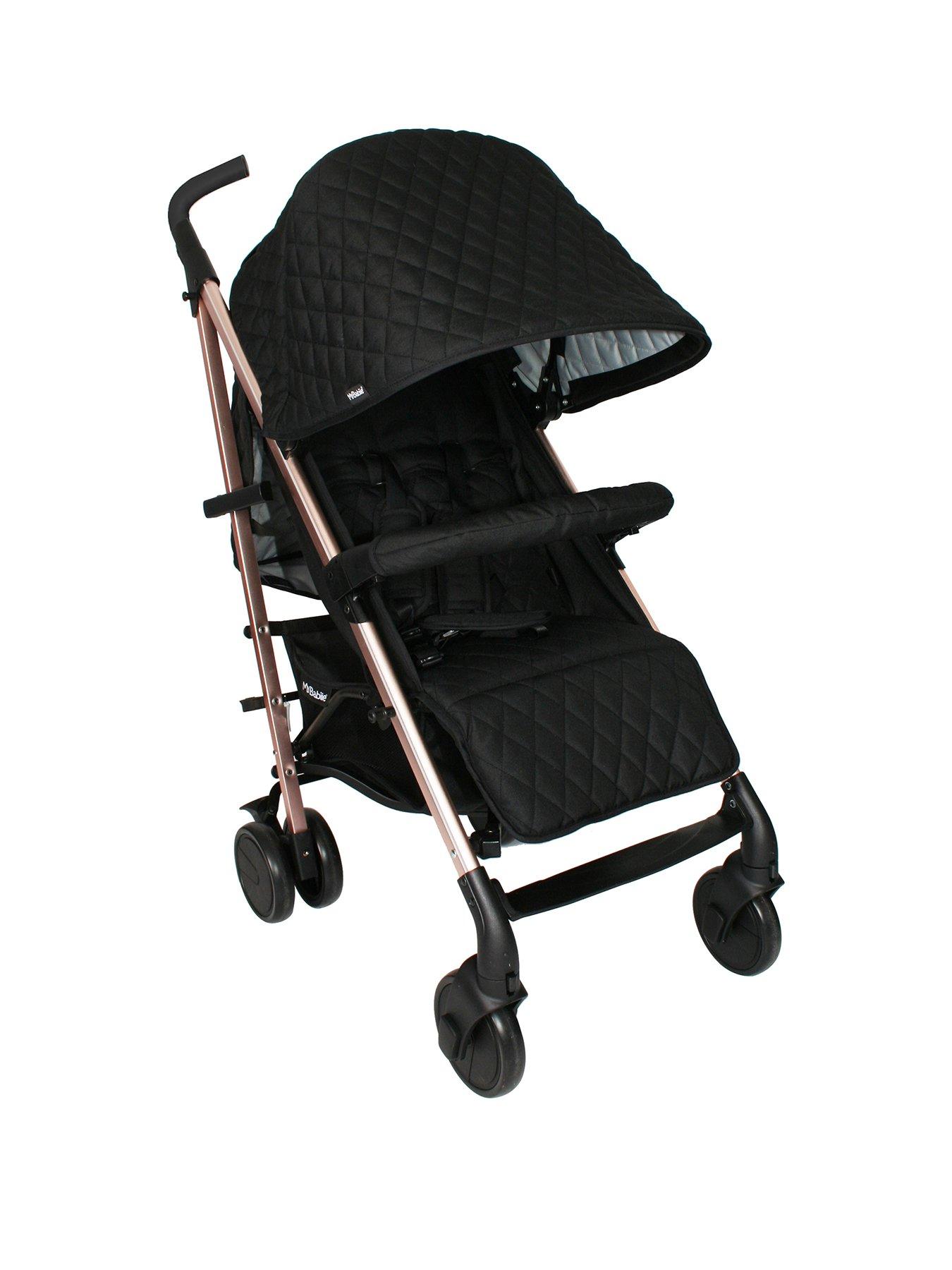 my babiie mb51 gold edition chevron stroller