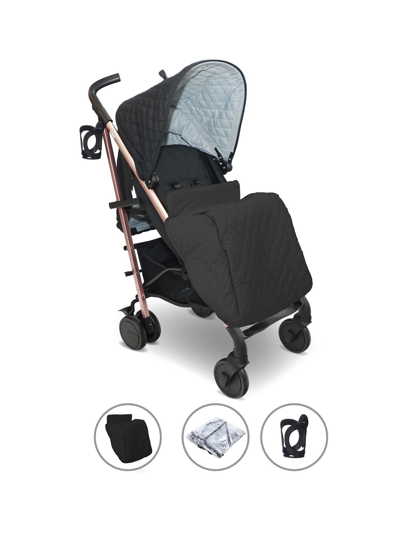 Image 1 of 6 of My Babiie MB51 Plus Stroller - Quilted Black