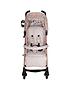  image of my-babiie-believe-mb51-rose-gold-and-blush-leopard-stroller
