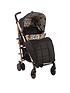  image of my-babiie-believe-mb51-rose-gold-and-rose-leopard-stroller