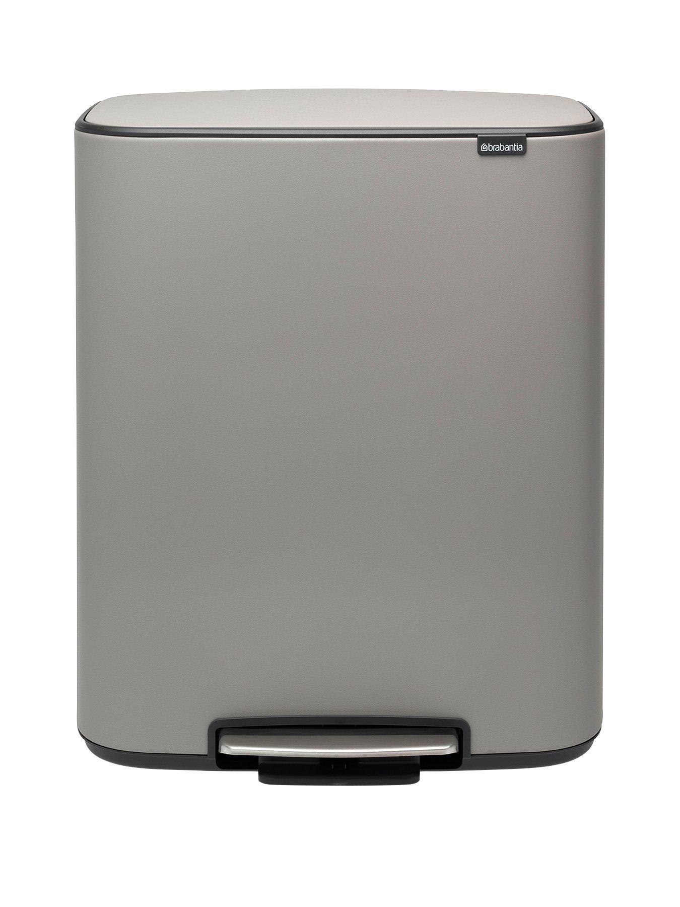 undefined Bo 30 + 30-Litre Pedal Bin – Grey
