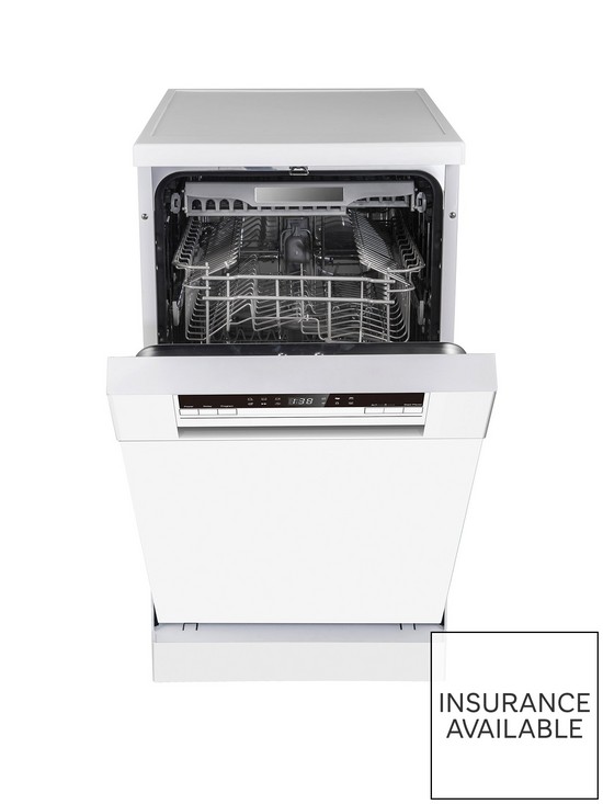 front image of hisense-hs520e40wuk-freestanding-11-place-slimline-dishwasher-white