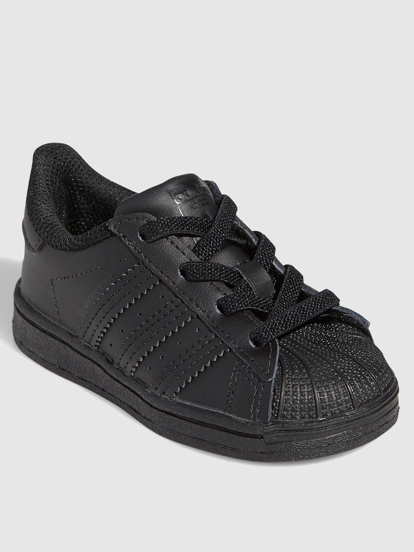 Black and white superstar toddler sale